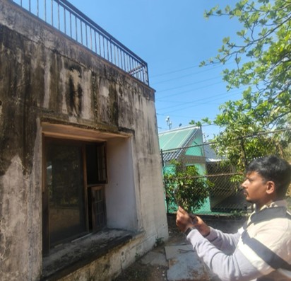 Crack filling and sealant application before and after